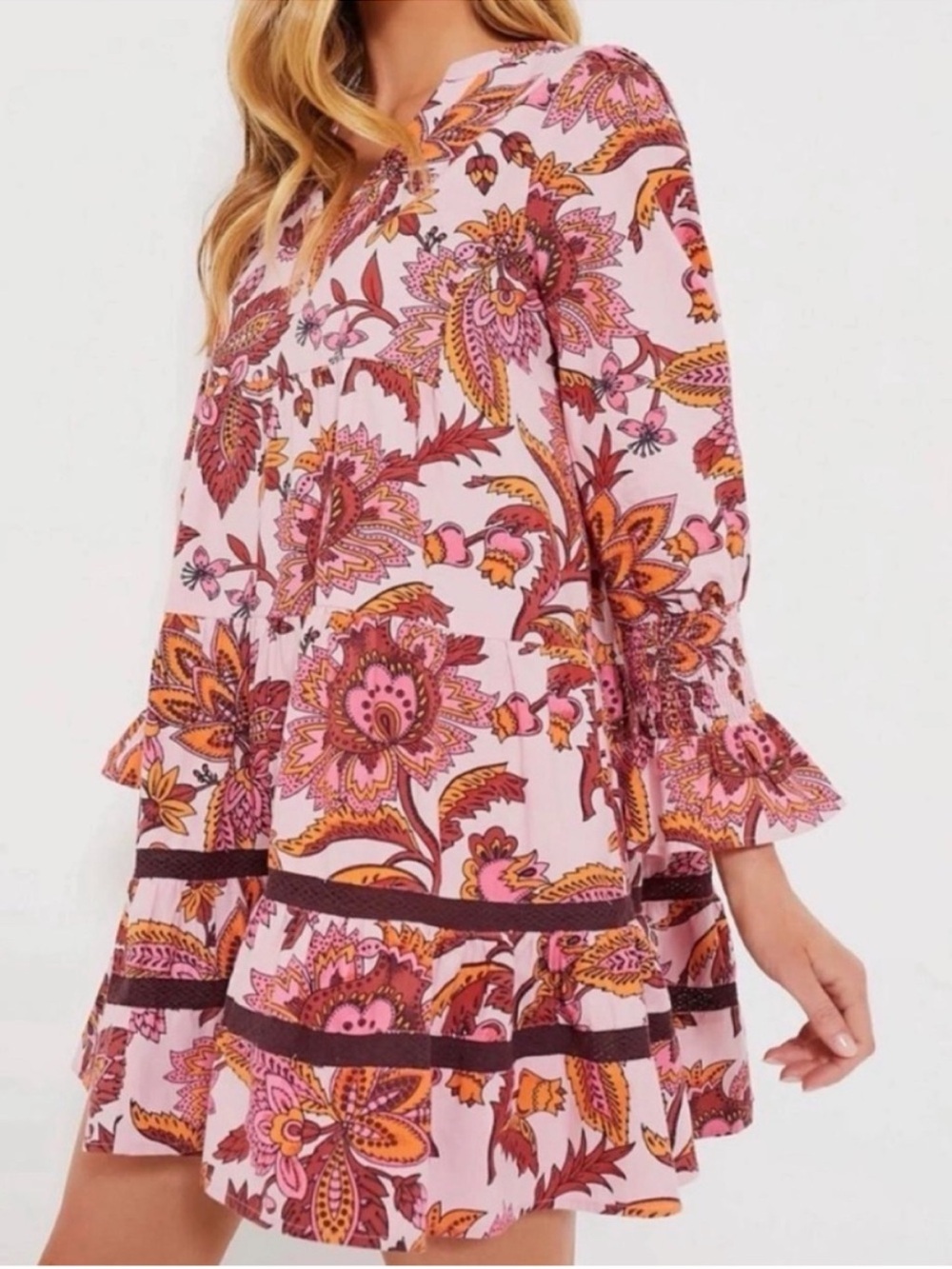 Tuckernuck Beach Sunset Chintz Kenzo Cover-Up Dress Size XL - Picture 3 of 9